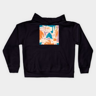 Colorful Abstract Digital Painting Kids Hoodie